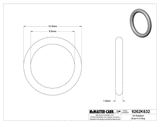 O Ring, 9.5x1.5 - 9262K632