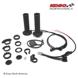 KOSO Heated Lock-On Handlebar Grips (Clearout)