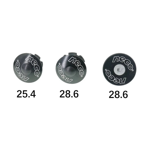 NECO cap with 25.4 mm star nut for bicycle steer tube clamp
