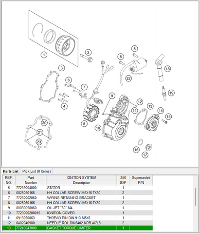 Gasket - 77240043000