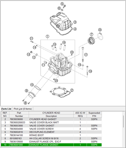 Gasket - 78036041000