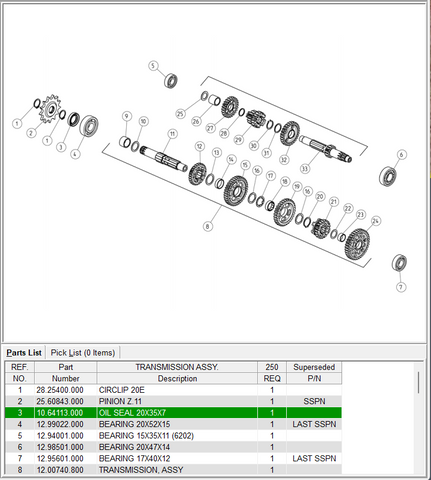 Beta OEM - Evo 4T C/S sprocket seal
