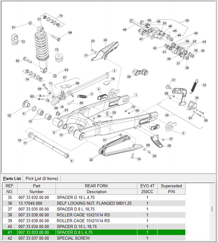 BETA OEM - SPACER D.8 L.4,75