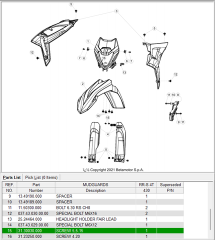 BETA OEM -Screw 5.5.15
