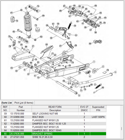 BETA OEM - PLATE, STAND SPRING