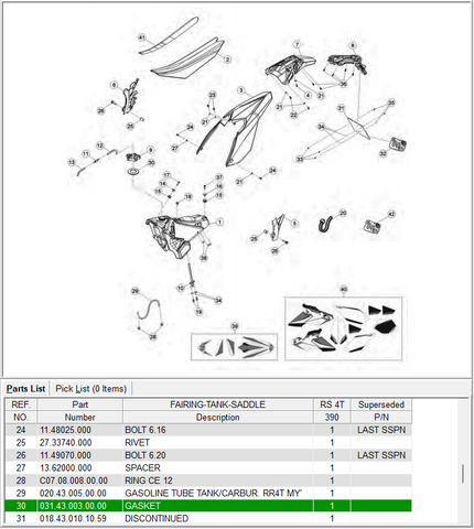 Beta OEM - FUEL CAP GASKET - RR