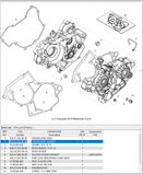 Beta OEM -  125/200 Center case gasket