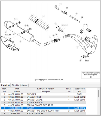 Beta OEM - EXHAUST SPACER