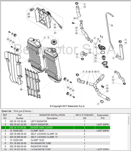 Beta OEM -  14-19 Rad Cap