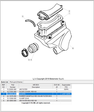 BETA OEM - Evo Air Box O-ring