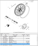 BETA OEM - FRONT SPOKE, BLACK, XTRAINER