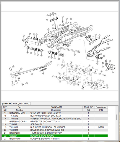 GasGas OEM - Linkage seal *SALE*