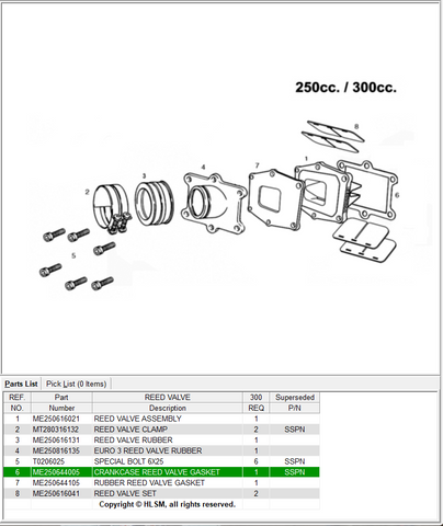 GasGas OEM - Reed valve gasket *SALE*
