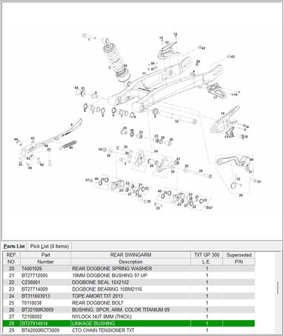 GasGas OEM - Linkage Bearing *SALE*