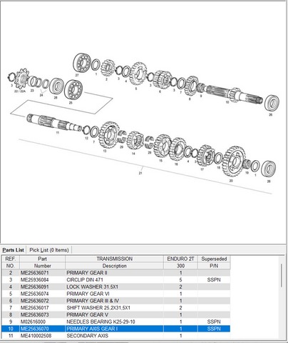 GasGas OEM - PRIMARY AXIS GEAR I *SALE*