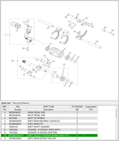 GasGas OEM - SHIFT SELECT POSITION SPRING *SALE*