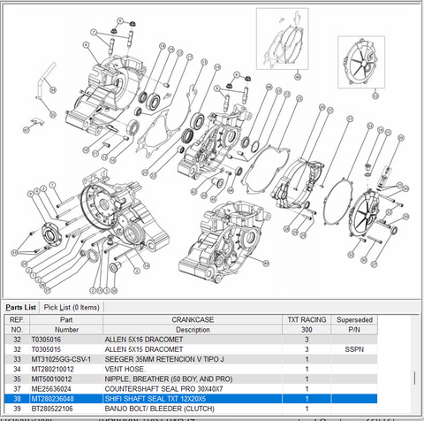 GasGas OEM - Shift Shaft Seal *SALE*