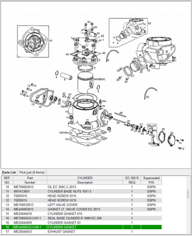 GasGas OEM - Base gasket *SALE*
