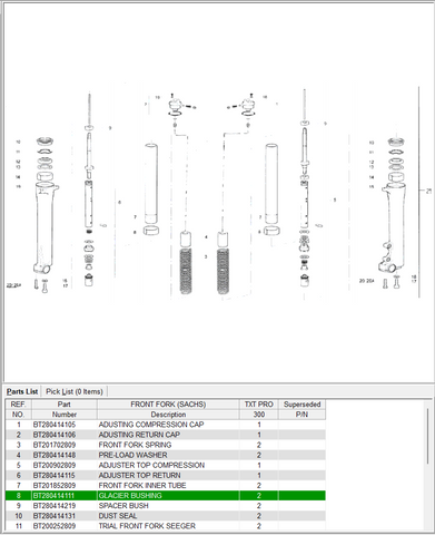 GasGas OEM - BUSHING, FORK SLIDER. *SALE*