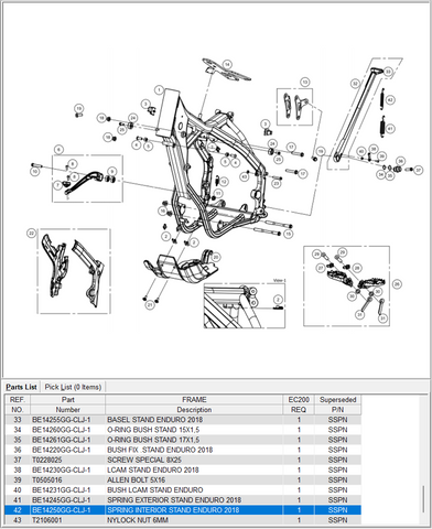GasGas OEM - Interior KickStand Spring *SALE*