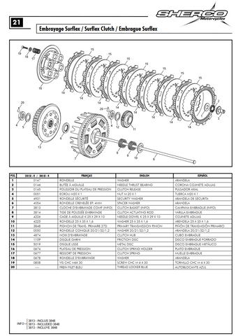 SHERCO  OEM - CLUTCH SPRING