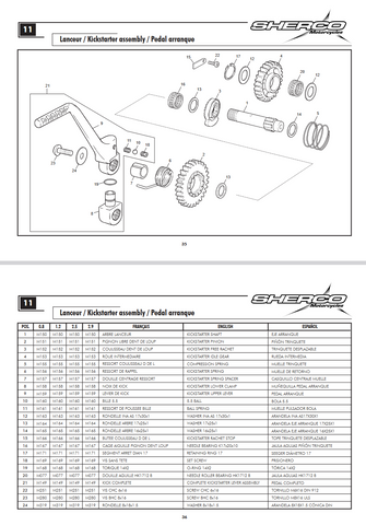 SHERCO  OEM - FREE RATCHET KICKSTART