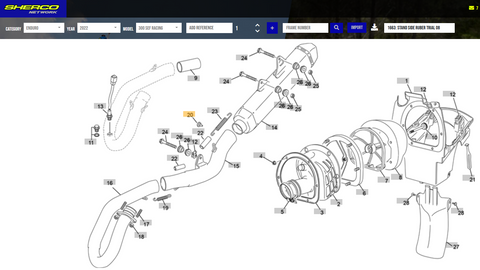 Sherco OEM - Side Stand Rubber 08 Trial