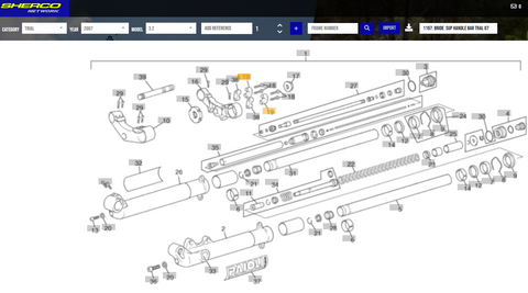Sherco OEM - TRIALS HANDLE BAR CLAMP PAIOLI