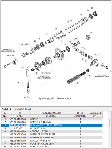 Beta OEM -  SHIM WASHER, 10.16.1 DIN 988
