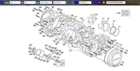 SHERCO OEM - INNER CLUTCH COVER GASKET