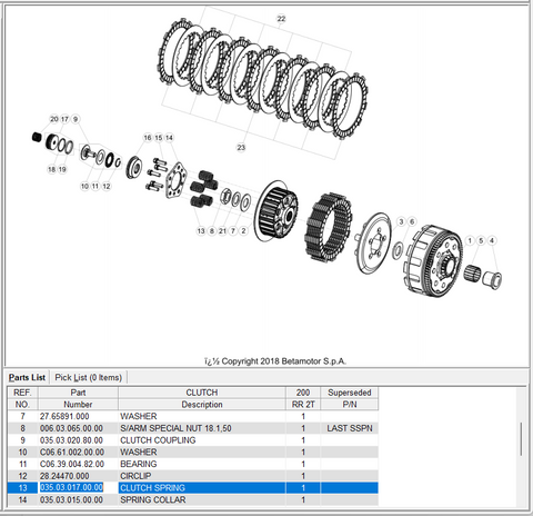 Beta OEM -  Clutch Spring