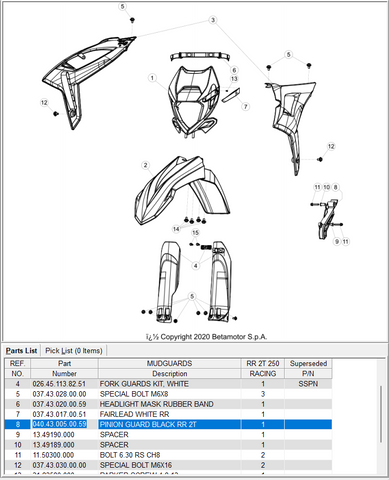 BETA OEM - SPROCKET COVER MY20+ 2T