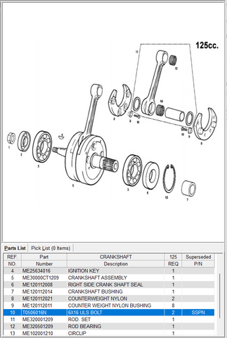 GasGas OEM - 6x16 ULS Screw