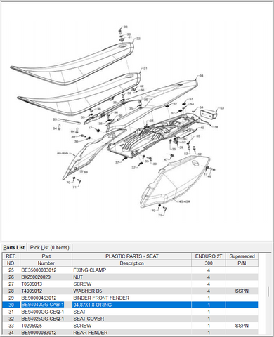 GasGas OEM - Oring Seat Bolt