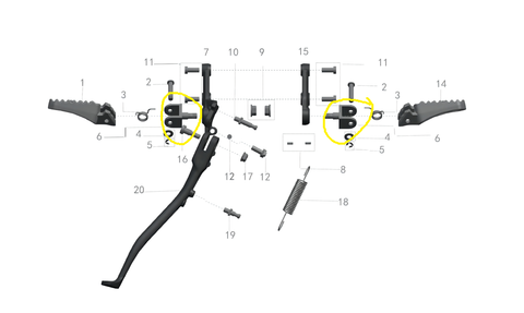 Talaria Footpeg Connector